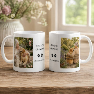 Erstelle dein eigenes Bestes Hund Oma monogrammier Kaffeetasse