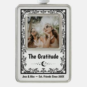 Erstelle Dein eigenes BFF Tarot Astrologie Hexen-M Rahmen-Ornament Silber