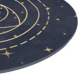 Erstelle Dein eigenes Blau & Gold Celestial Magic Schneidebrett (Ecke)