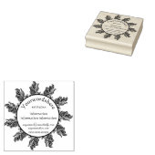Erstelle Dein eigenes Boho-Federn-Logo Gummistempel (Stempel)