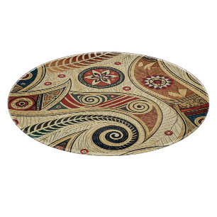 Erstelle Dein eigenes Boho-Festtags-Tribal-Herbst Schneidebrett