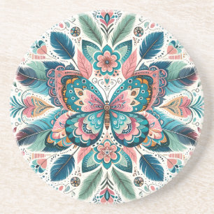 Erstelle dein eigenes Boho-Totemic-Schmetterlings- Getränkeuntersetzer