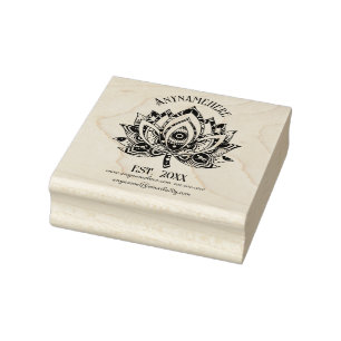 Erstelle Dein Eigenes Böses Auge Paisley Lotus Blu Gummistempel
