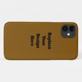 Erstelle Dein eigenes Braun Case-Mate iPhone Hülle (Rückseite (Horizontal))