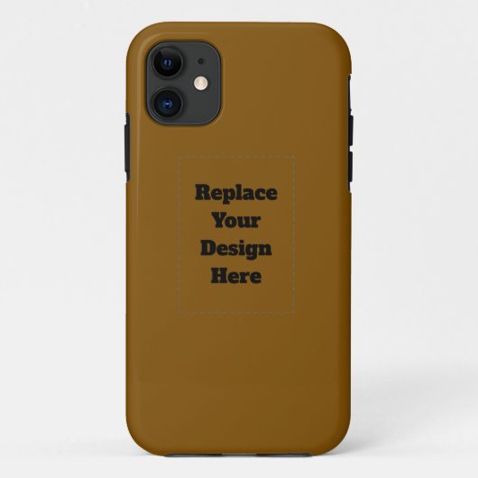 Erstelle Dein eigenes Braun Case-Mate iPhone Hülle (Rückseite)