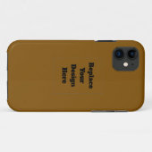 Erstelle Dein eigenes Braun Case-Mate iPhone Hülle (Rückseite (Horizontal))