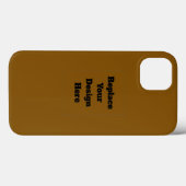 Erstelle Dein eigenes Braun Case-Mate iPhone Hülle (Rückseite (Horizontal))