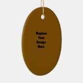 Erstelle Dein eigenes Braun Keramik Ornament (Rechts)