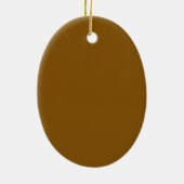 Erstelle Dein eigenes Braun Keramik Ornament (Hinten)