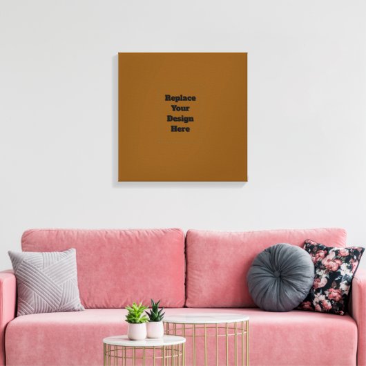Erstelle Dein eigenes Braun Leinwanddruck (Insitu (Wohnzimmer))