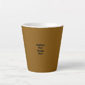 Erstelle Dein eigenes Braun Milchtasse (Vorderseite)