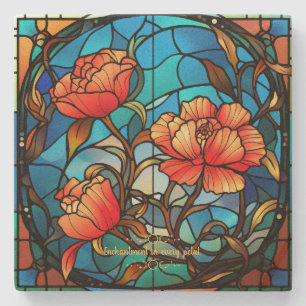 Erstelle Dein eigenes Buntglas-Ostergucker-Tulpenb Steinuntersetzer