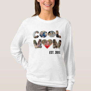 Erstelle dein eigenes Cool mom 7 Buchstaben Foto f T-Shirt