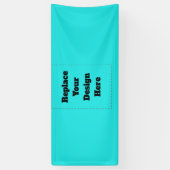 Erstelle dein eigenes Cyan Banner (Vertikal)