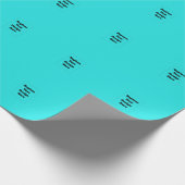 Erstelle dein eigenes Cyan Geschenkpapier (Ecke)