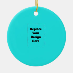 Erstelle dein eigenes Cyan Keramik Ornament
