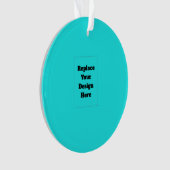 Erstelle dein eigenes Cyan Ornament (Vorderseite)
