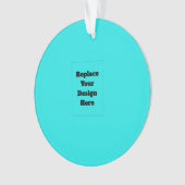 Erstelle dein eigenes Cyan Ornament (Vorderseite)