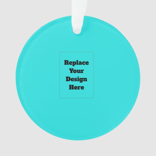 Erstelle dein eigenes Cyan Ornament (Vorderseite)
