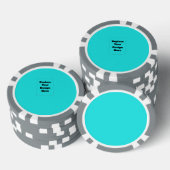 Erstelle dein eigenes Cyan Pokerchips (Stapel)