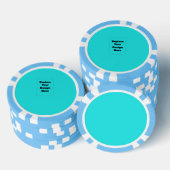 Erstelle dein eigenes Cyan Pokerchips (Stapel)