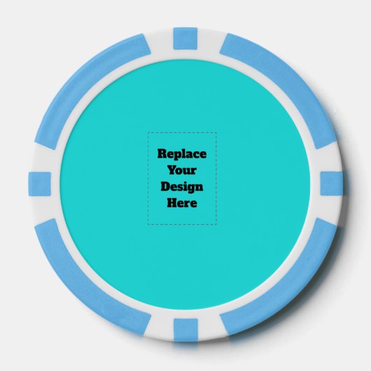Erstelle dein eigenes Cyan Pokerchips (Vorderseite)