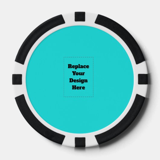 Erstelle dein eigenes Cyan Pokerchips (Vorderseite)