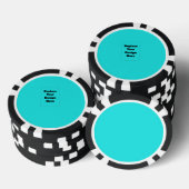 Erstelle dein eigenes Cyan Pokerchips (Stapel)