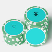 Erstelle dein eigenes Cyan Pokerchips (Stapel)