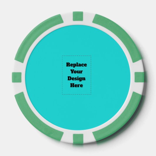 Erstelle dein eigenes Cyan Pokerchips (Vorderseite)
