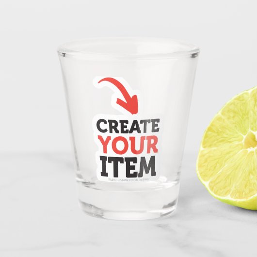 ERSTELLE-DEIN-EIGENES DIY Benutzerdefiniert Lade d Schnapsglas (Vorderseite)