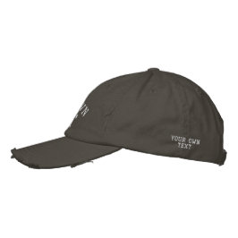 ERSTELLE-DEIN-EIGENES DIY Benutzerdefinierter Text Bestickte Baseballkappe