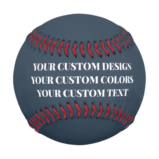 Erstelle Dein eigenes dunkelblaues Design Baseball (Vorderseite)