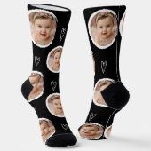 Erstelle Dein Eigenes Ein-Foto-Design Socken (Gewinkelt)