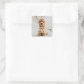 Erstelle Dein eigenes einfaches einzelnes Bild/Fot Quadratischer Aufkleber (Tasche)