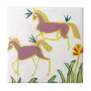 Erstelle Dein Eigenes Einhorn Flora Power Süß Ästh Fliese