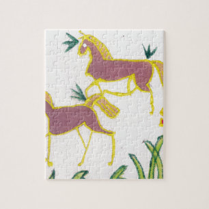 Erstelle Dein Eigenes Einhorn Flora Power Süß Ästh Puzzle