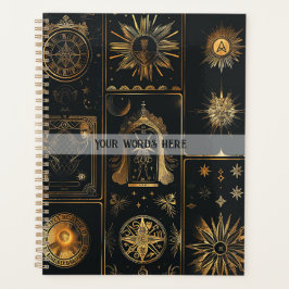 Erstelle Dein Eigenes Elegantes Gold Mystisches Pa Planer
