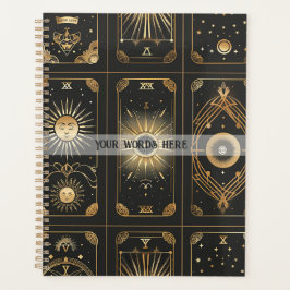 Erstelle Dein eigenes elegantes Gold Tarot Schwarz Planer