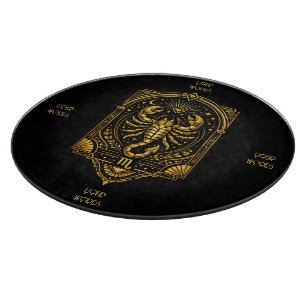 Erstelle Dein eigenes elegantes goldenes Art Deco Schneidebrett