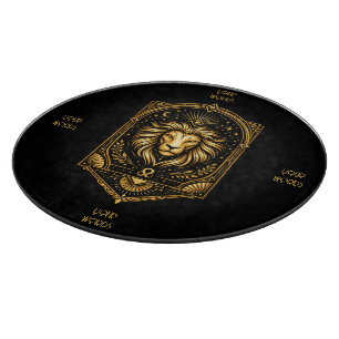 Erstelle Dein eigenes elegantes goldenes Art Deco  Schneidebrett