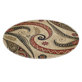 Erstelle Dein eigenes elegantes rotes Gold-schwarz Schneidebrett
