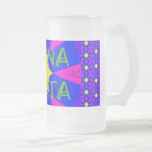 Erstelle Dein eigenes farbenfrohes Hakuna Matata s Mattglas Bierglas