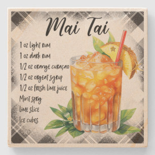 Erstelle Dein eigenes Florales Mai Tai Cocktail Re Steinuntersetzer