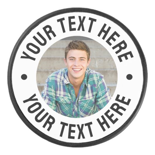 Erstelle dein eigenes Foto Eishockey Puck (Vorderseite)