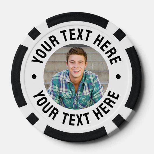 Erstelle dein eigenes Foto Pokerchips (Rückseite)