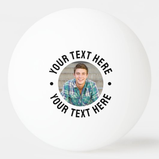 Erstelle Dein eigenes Foto Tischtennisball (Rückseite)