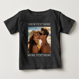 Erstelle Dein eigenes Foto und Text Baby T-shirt