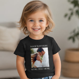 Erstelle Dein eigenes Foto und Text Kleinkind T-shirt