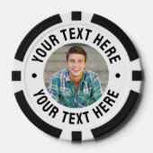 Erstelle Dein eigenes Foto und Text Pokerchips (Vorderseite)